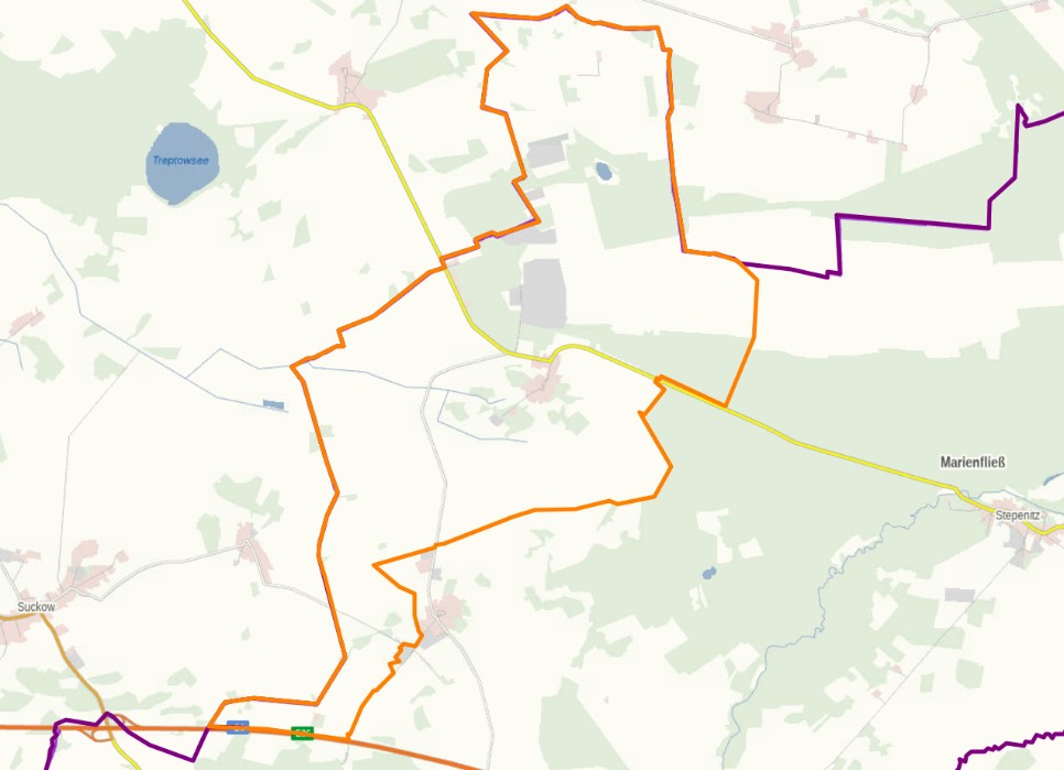 Bild: Kerngebiet des Landkreises Prignitz (KG 9) 
