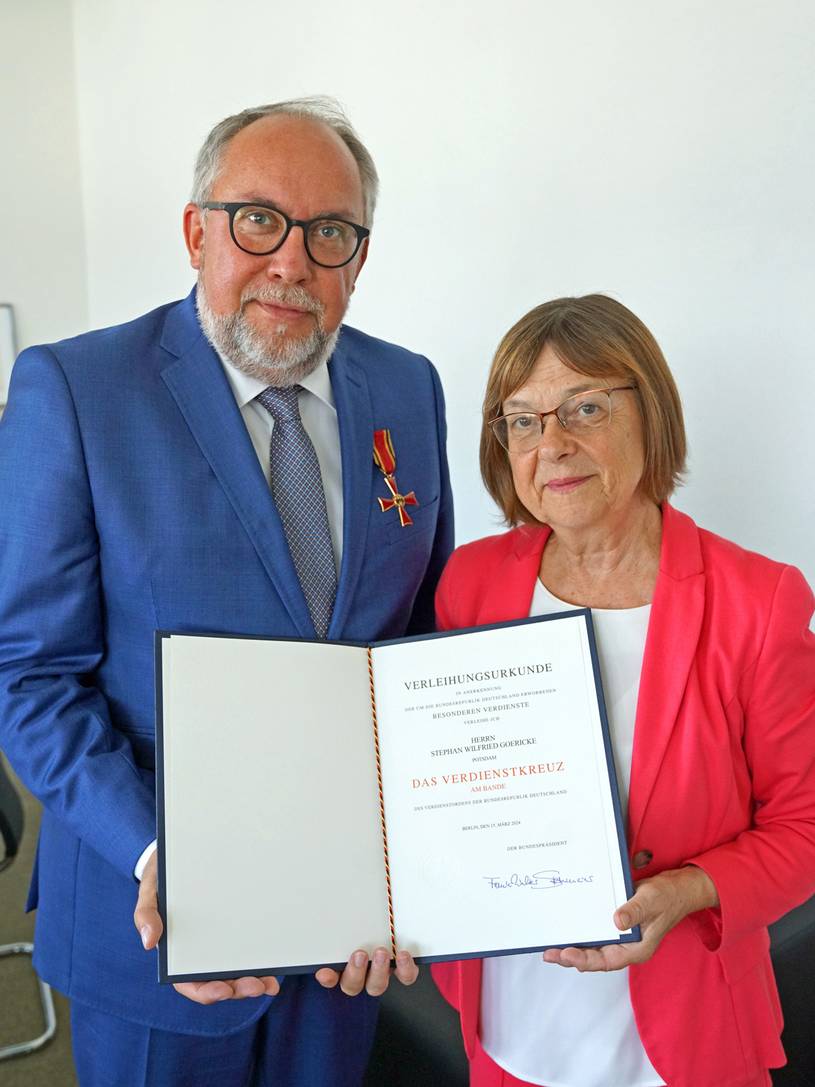 Stephan Goericke und Ministerin Ursula Nonnemacher