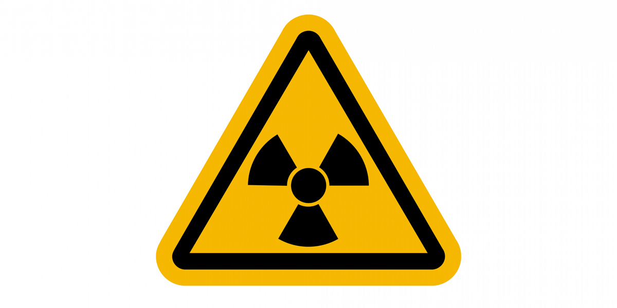 Symbolfoto Schild Radioaktive Strahlung (Foto: Colourbox.de)