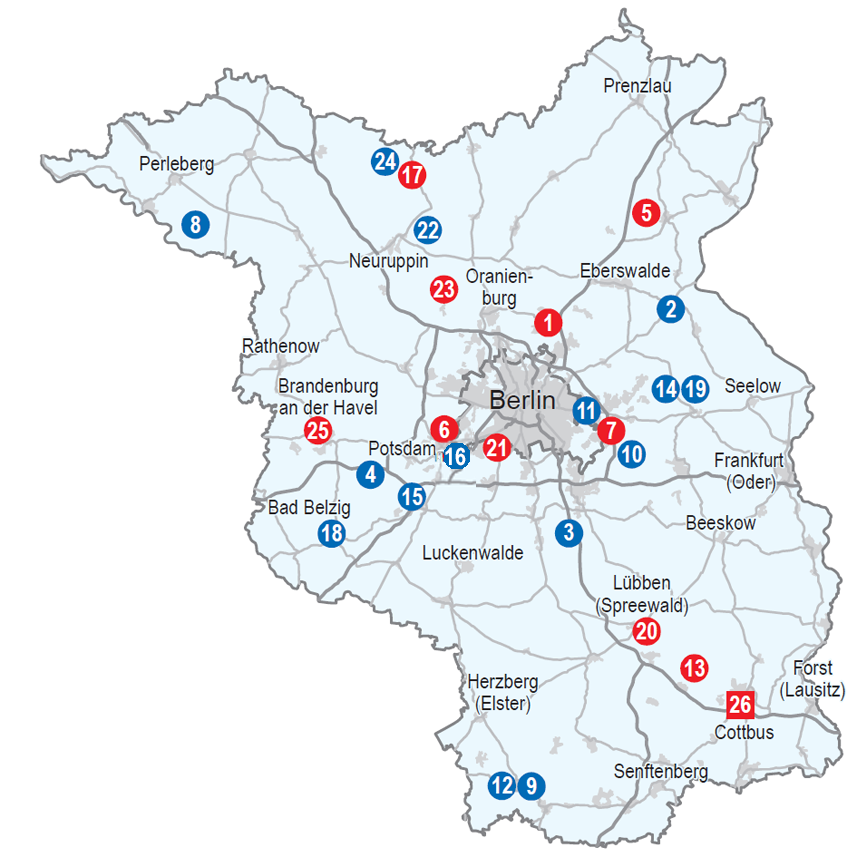 Karte Standorte Wo kann ich eine Post-Covid-Reha in Brandenburg machen?