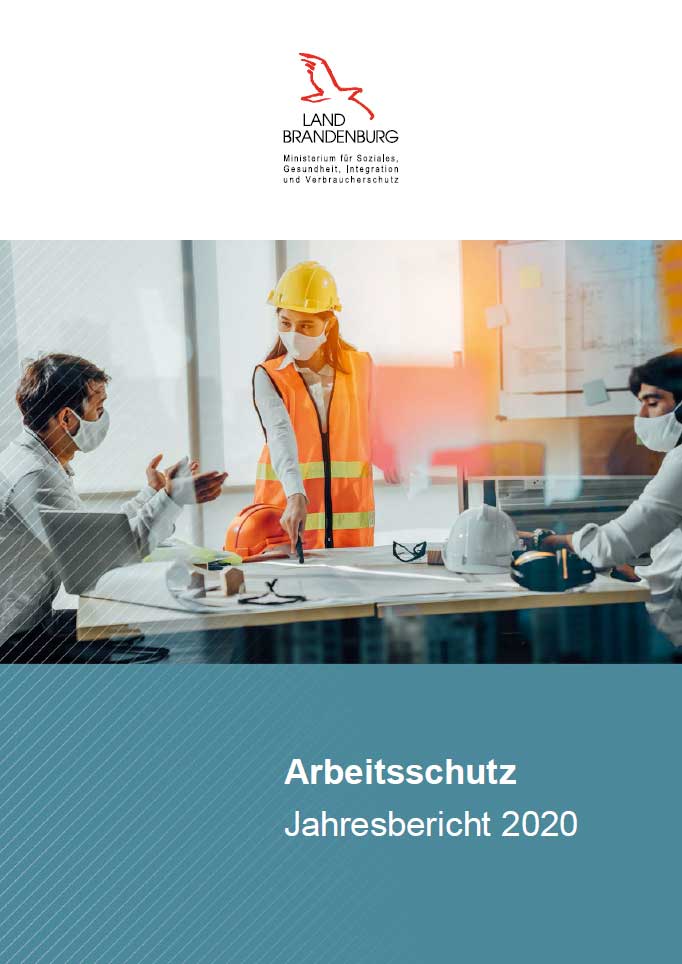 Titel Broschüre Arbeitsschutz Jahresbericht 2020