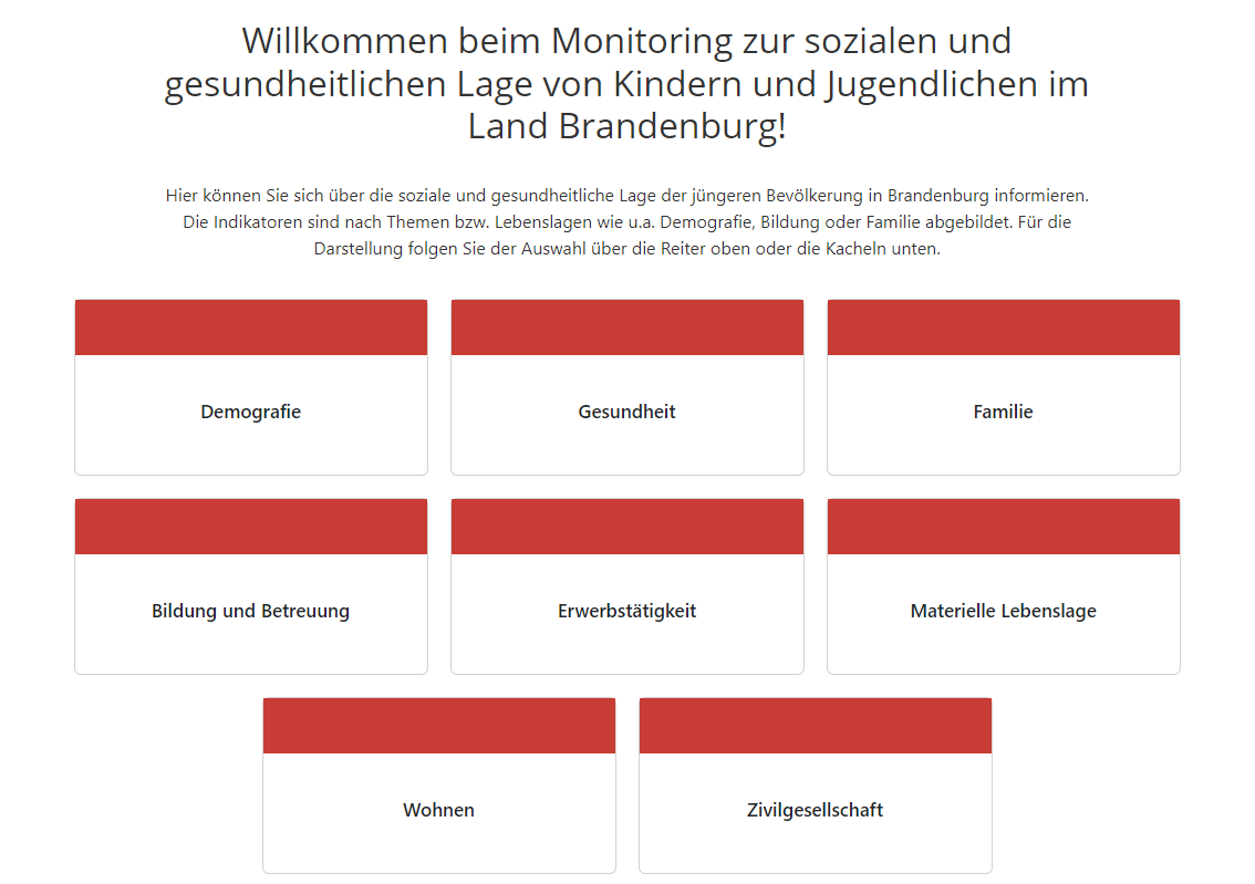 screenshot der Startseite des Sozialmonitorings