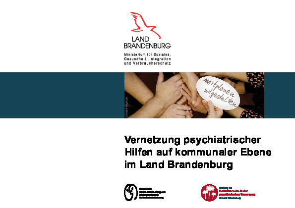 Bild vergrößern (Bild: Broschüre: Vernetzung psychiatrischer Hilfen auf kommunaler Ebene im Land Brandenburg (Stand: März 2020))