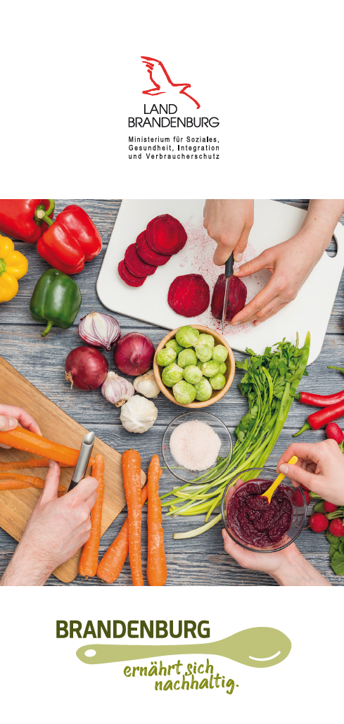 Das Titelbild zeigt einen Küchentisch voller Gemüse, an dem gearbeitet wird.